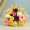 12 Mix Roses Hand Bouquet