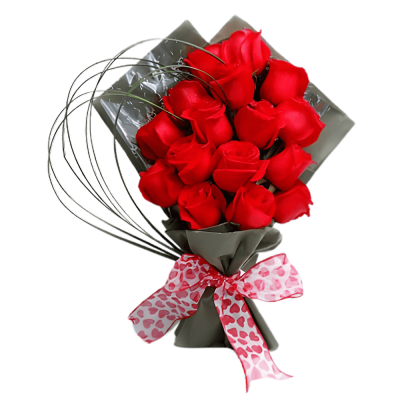 16 Red Roses For Valentine