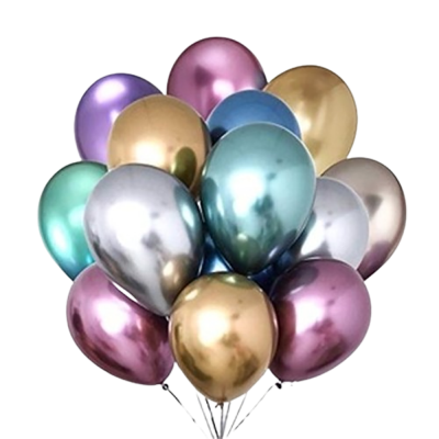 Multicolor HD Metallic Balloons