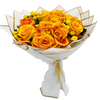 Yellow and Orange Rose Bouquet