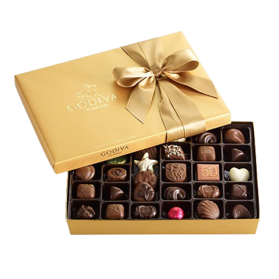 Assorted Chocolate Gold Gift Box 36Pcs