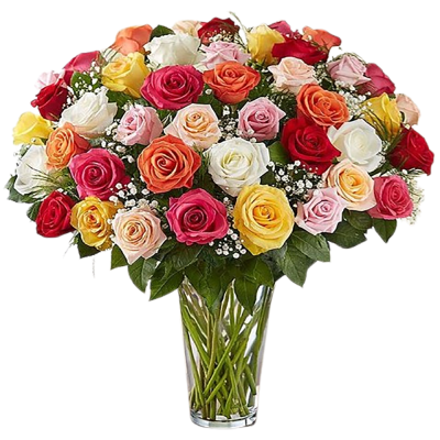 50 Assorted Roses