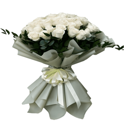 White Roses Bunch