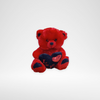 Red Teddy with Black Heart 30 cm