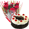 Roses & Chocolate Cake