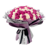 100 White and Purple Bouquet