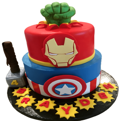 Marvel Theme Layer Cake