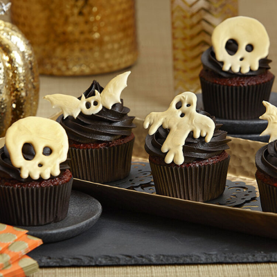 chocolate spooky cupcake