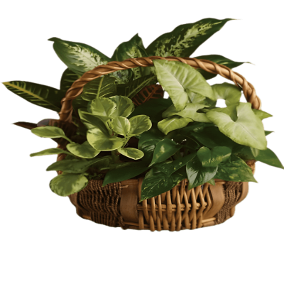 Emerald garden basket