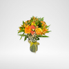 Orange Mixed Flowers Bouquet