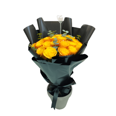 Orange Roses Hand Bouquet