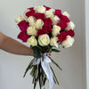 Pink and White Roses Hand Bouquet