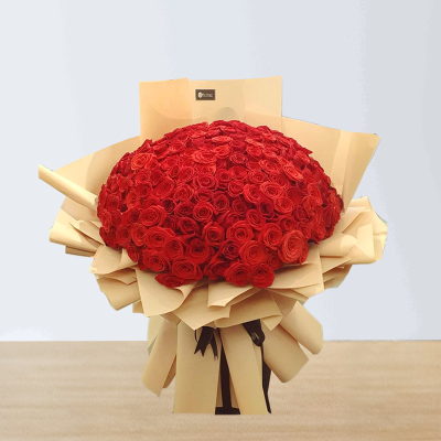 70 Red roses Hand Bouquet