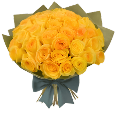 36 Long Stem Yellow Roses Bouquet