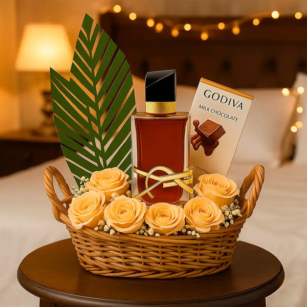 Palm Kiss Luxe Gift with Libre Fragrance and Elegant Floral Touch