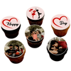 Valentine Photo Cup Cake