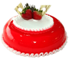 Strawberry Round Cake