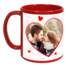 Personalized Heart Shaped Photo Mug