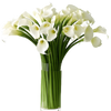 Vase with 20 Stems of Cala Lilies