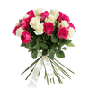 Anniversary white and Pink Roses Bouquet