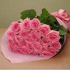 Bunch with  20 Pink Roses