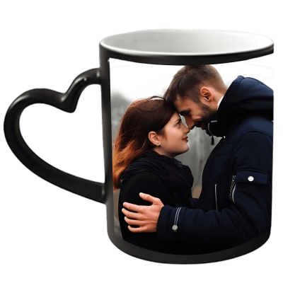 Personalized Heart Shaped Handle Mug