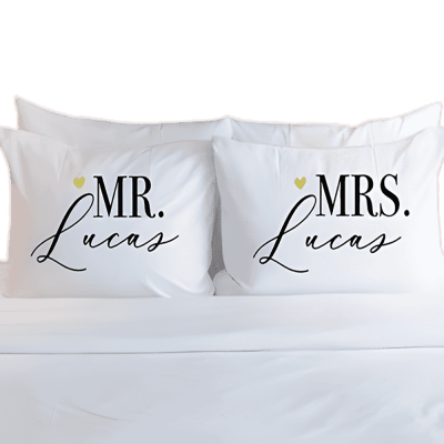 Lovely Husband And Wife Pillow