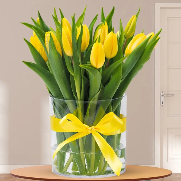 Sunny Yellow Tulips