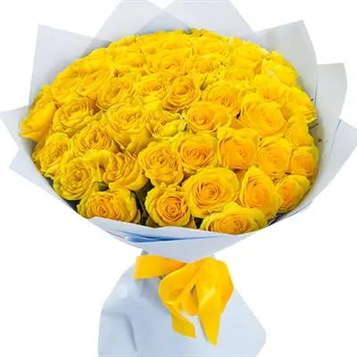 36 Long Stem Yellow Roses Bouquet