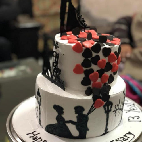 Layered Anniversary Cake