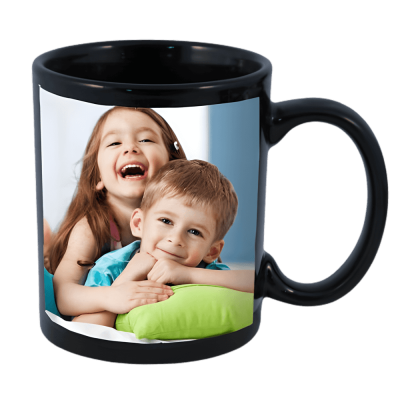 Personalized Black Sibling Mug