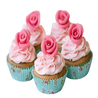 Rose Cup Cakes