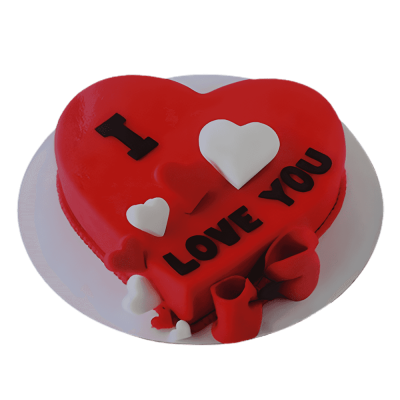 1kg Valentine Heart Cake