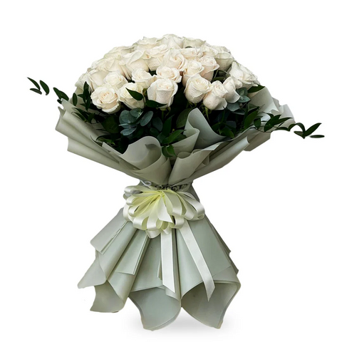 White Roses Bunch